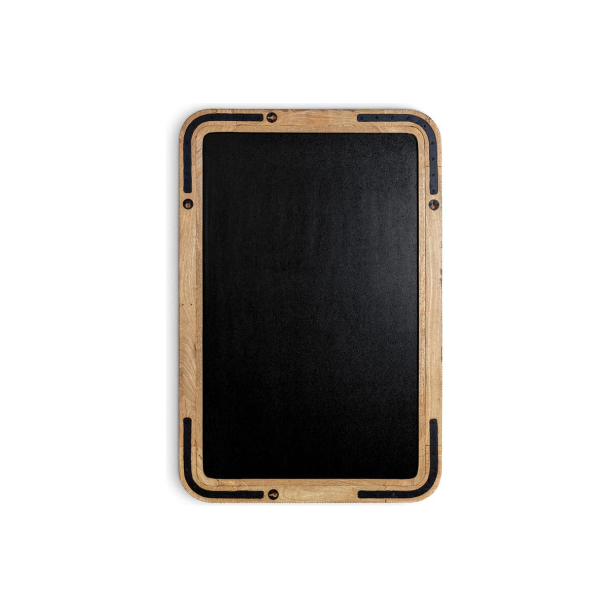 Vivan Rectangular Grooved Wood Wall Mirror - Natural