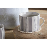 Patthar Large Mug - Cream & Grey - Set of 2