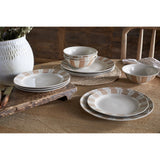 Patthar Dinner Set - Cream & Clay - Set of 12