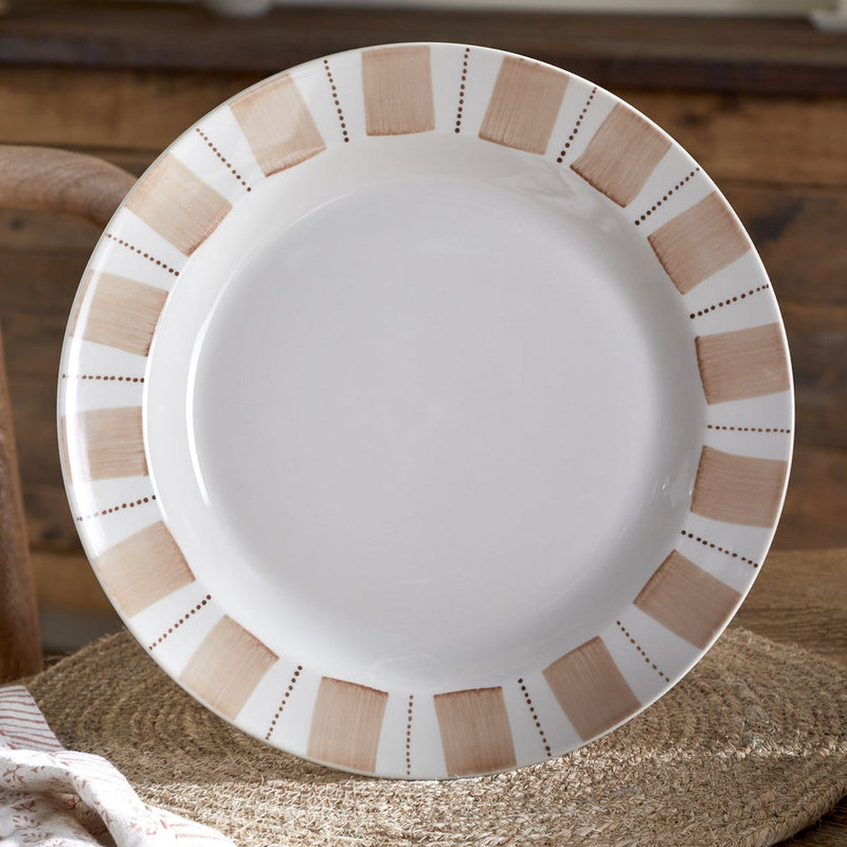 Patthar Dinner Set - Cream & Clay - Set of 12