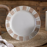 Patthar Dinner Set - Cream & Clay - Set of 12