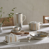 Patthar Cup and Saucer - Cream & Clay