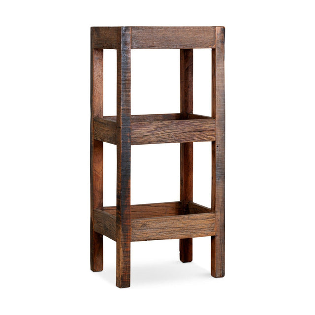Akara Reclaimed Wood 3 Tier Caddy - Natural