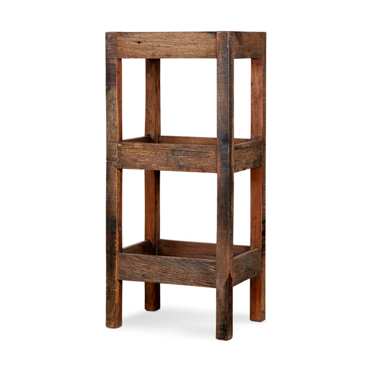 Akara Reclaimed Wood 3 Tier Caddy - Natural