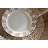 Patthar Hand Painted Ceramic Side Plate - Cream & Clay