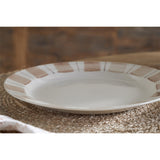 Patthar Hand Painted Ceramic Side Plate - Cream & Clay