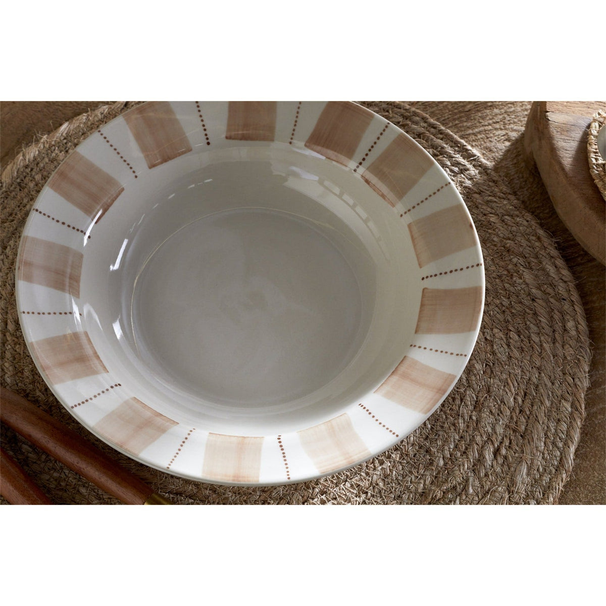 Patthar Pasta Bowl - Cream & Clay