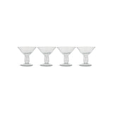 Sooraj Champagne Coupe Glasses - Clear - Set of 4