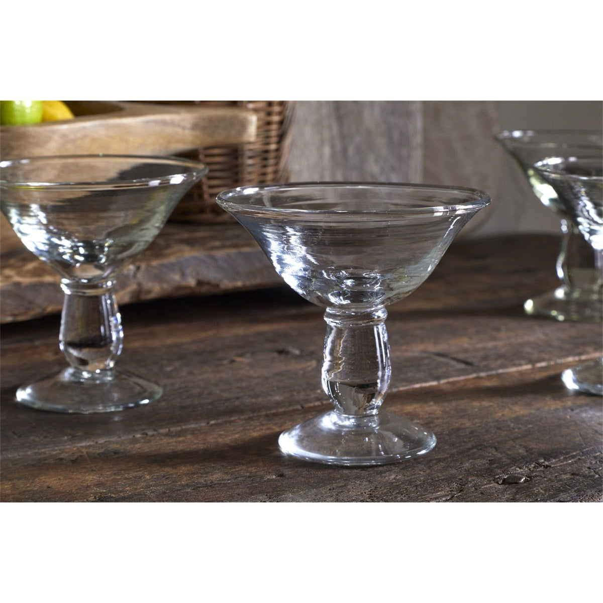 Sooraj Champagne Coupe Glasses - Clear - Set of 4