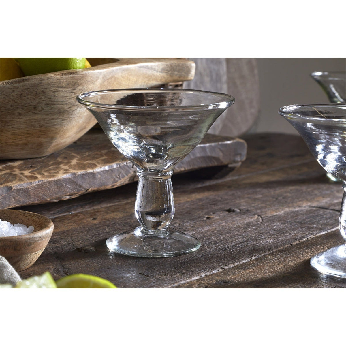 Sooraj Champagne Coupe Glasses - Clear - Set of 4