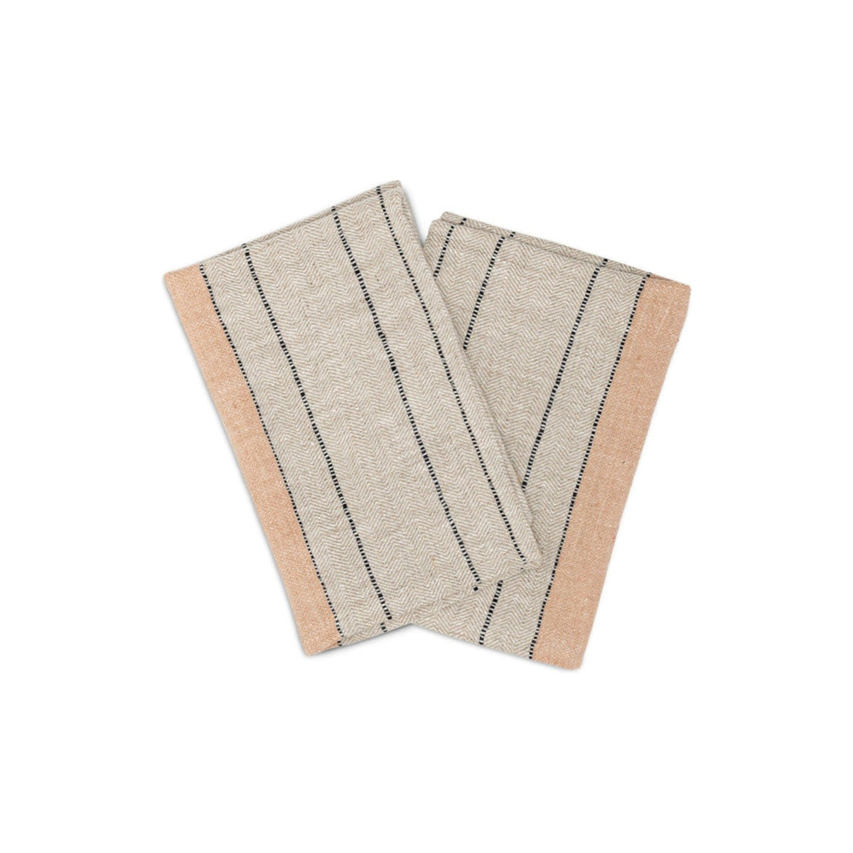 Buna Striped Placemats - Clay - Set of 2