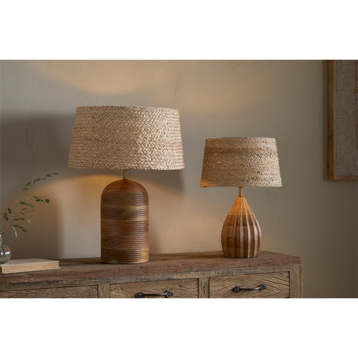 Pisang Medium Banana Fibre Lampshade - Natural