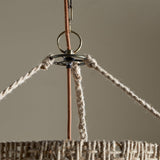 Thimba Woven Jute Chandelier - Natural