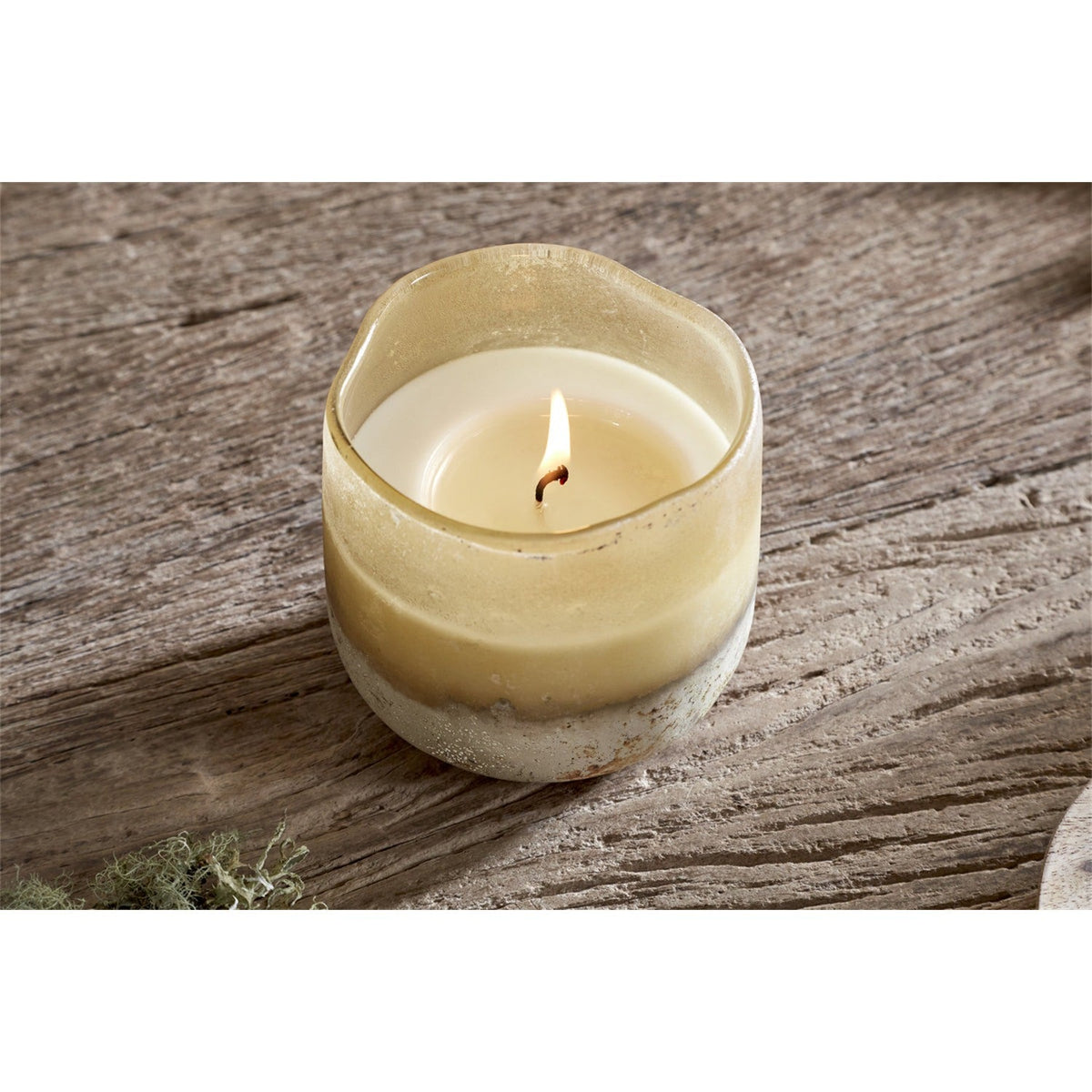 Oakmoss & Rose 1 Wick Scented Candle - Yellow