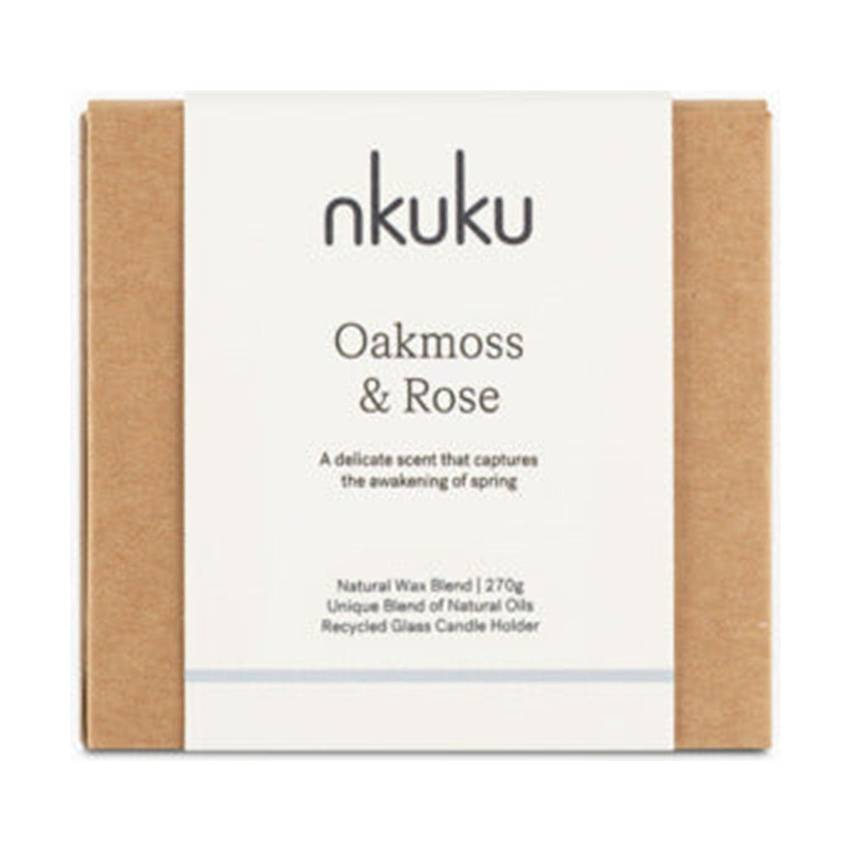 Oakmoss & Rose 1 Wick Scented Candle - Yellow