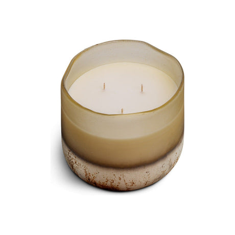 Oakmoss & Rose 3 Wick Scented Candle - Yellow