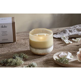 Oakmoss & Rose 3 Wick Scented Candle - Yellow
