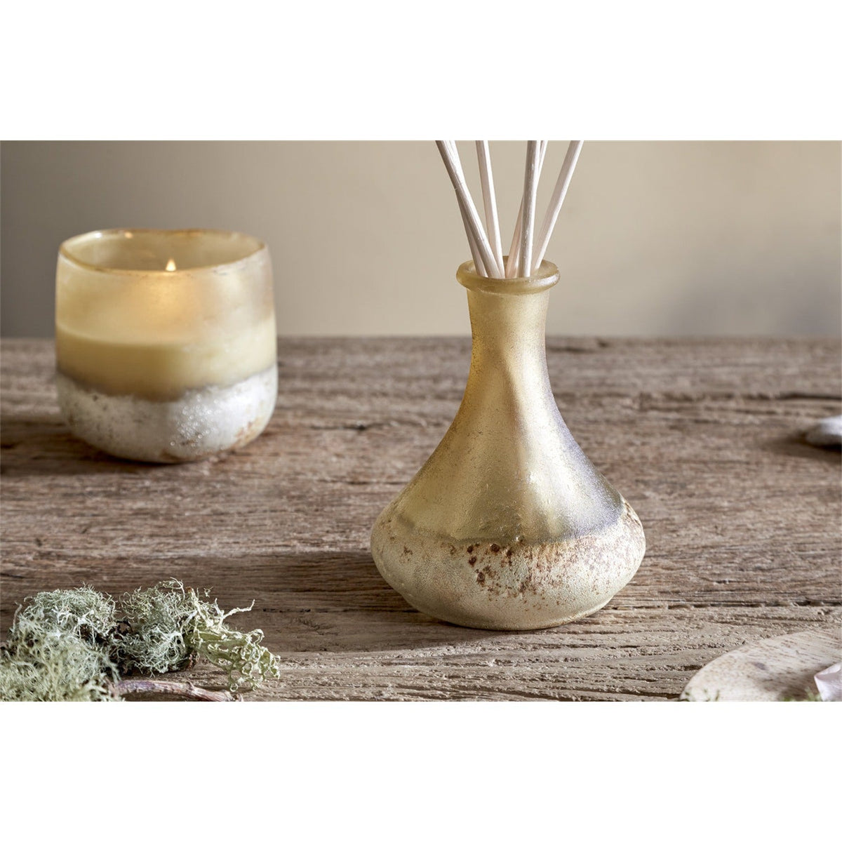 Oakmoss & Rose 200ml Reed Diffuser - Yellow