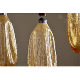 Supara Teardrop Glass Baubles - Ochre - Set of 3