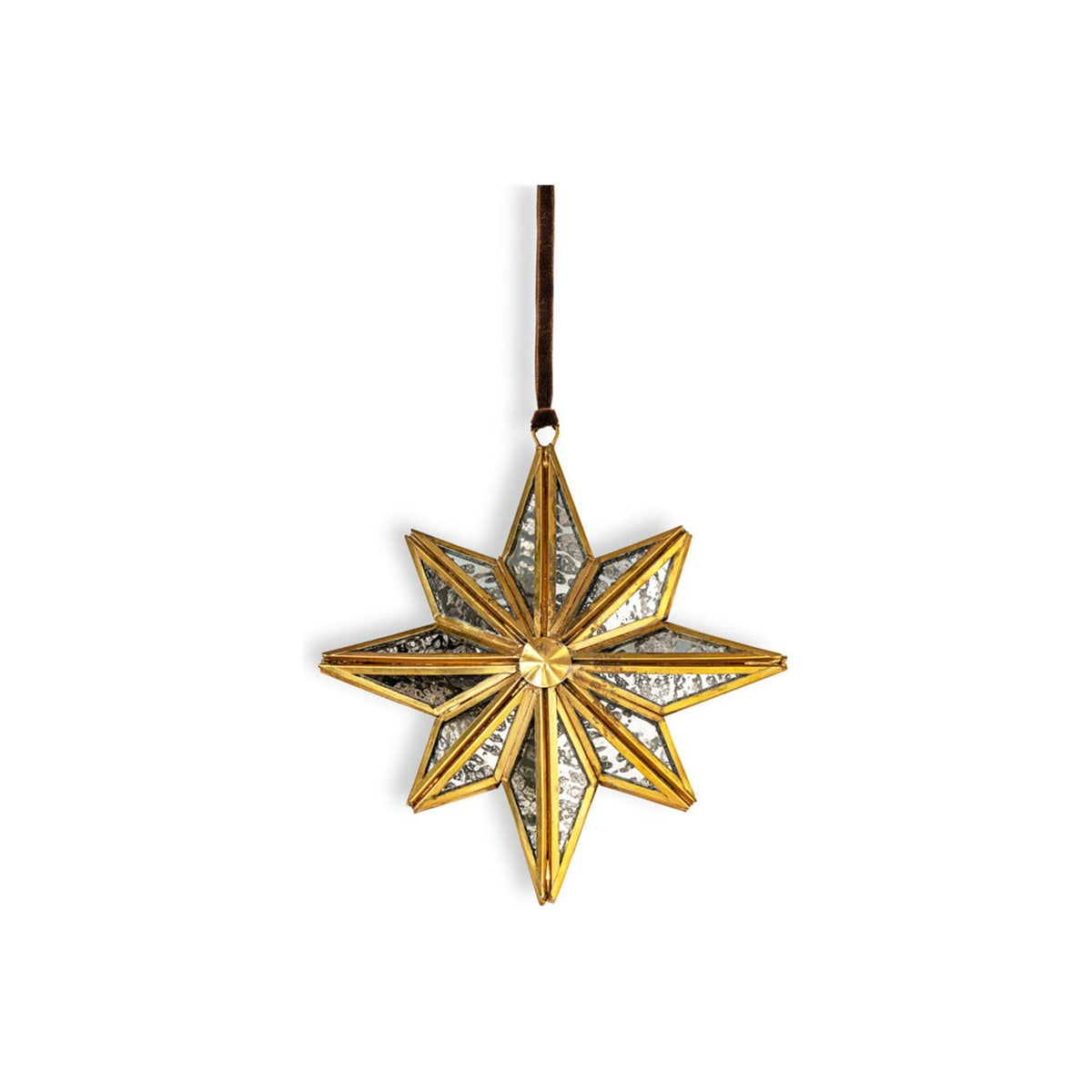 Taara Small Hanging Christmas Decoration - Antique Brass