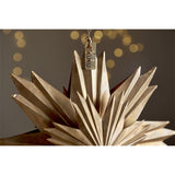 Amata Hanging Christmas Star Decoration - Antique Brass