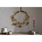 Parili Large Glass Leaf Christmas Wreath - Ochre