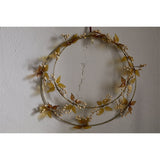 Parili Large Glass Leaf Christmas Wreath - Ochre