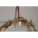 Parili Large Glass Leaf Christmas Wreath - Ochre