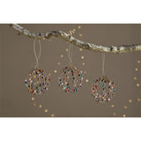 Jajan Beaded Wire Baubles - Mixed Colour - Set of 3