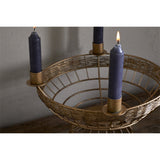Sangala Wire Christmas Candle Holder - Antique Brass