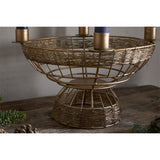 Sangala Wire Christmas Candle Holder - Antique Brass