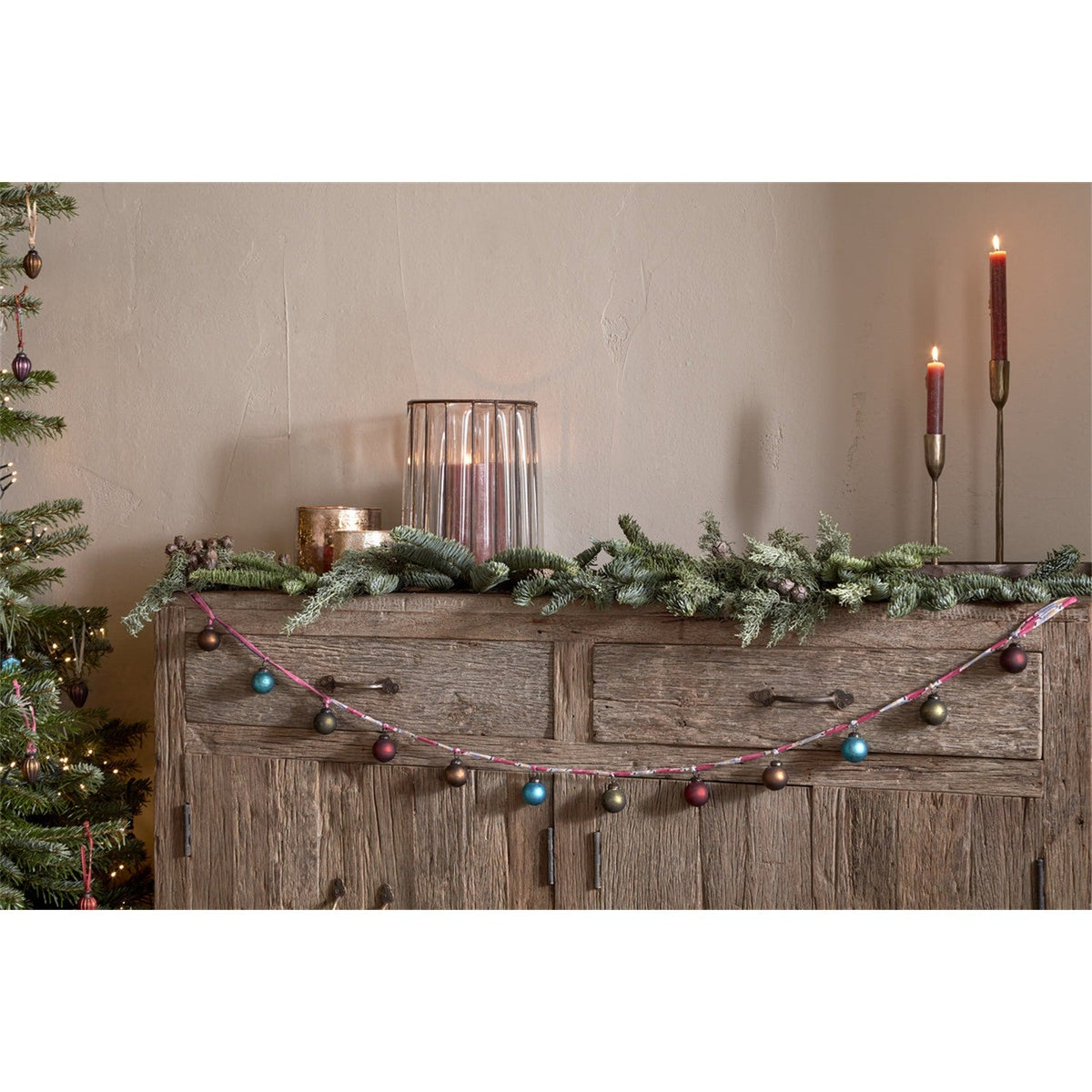 Oko 150cm Bauble Garland - Mixed Matt