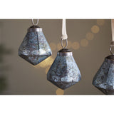 Vikula Recycled Glass Baubles - Sea Foam - Set of 6