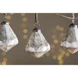 Tuala Recycled Glass Baubles - Silver Rust - Set of 4