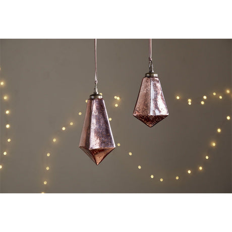 Ratnam Small Giant Glass Bauble - Antique Pink