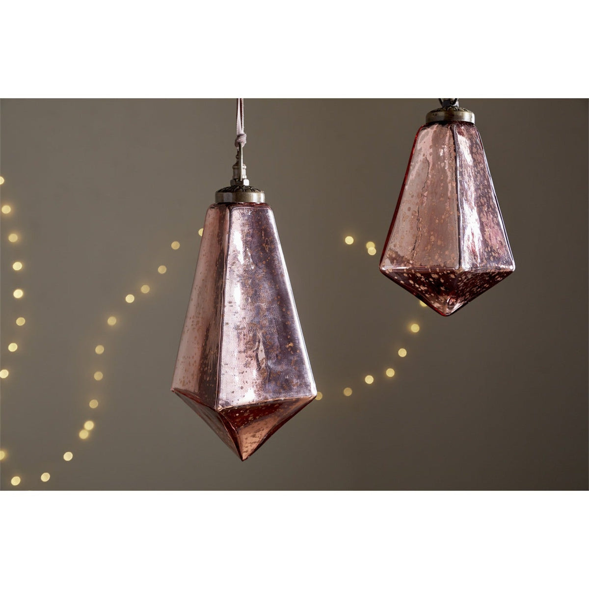 Ratnam Small Giant Glass Bauble - Antique Pink