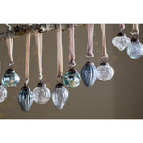Adisa Jar of Baubles - Antique Teal & Clear - Set of 16