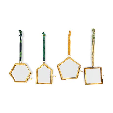 Kiko Tiny Glass Photo Frame - Aged Antique - Set of 4