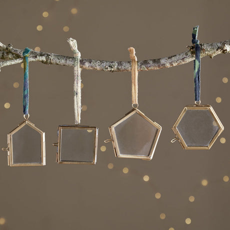 Kiko Tiny Glass Photo Frame - Aged Antique - Set of 4