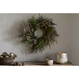 Taraji Preserved Christmas Wreath - Natural & Moss