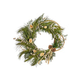 Adiela Thistle Christmas Wreath - Natural & Moss