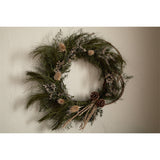 Adiela Thistle Christmas Wreath - Natural & Moss