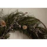 Adiela Thistle Christmas Wreath - Natural & Moss