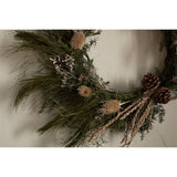 Adiela Thistle Christmas Wreath - Natural & Moss