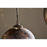 Mavu Small Giant Glass Bauble - Rustic Bronze & Petrol