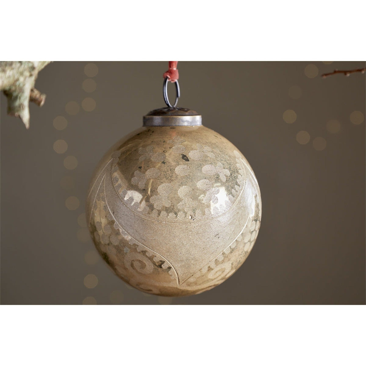 Kecci Glass Baubles - Antique Champagne - Set of 3