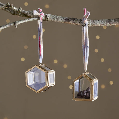 Kiko Tiny Hanging Christmas Decoration - Aged Antique