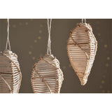 Sempala Spiral Wicker Baubles - Natural - Set of 3