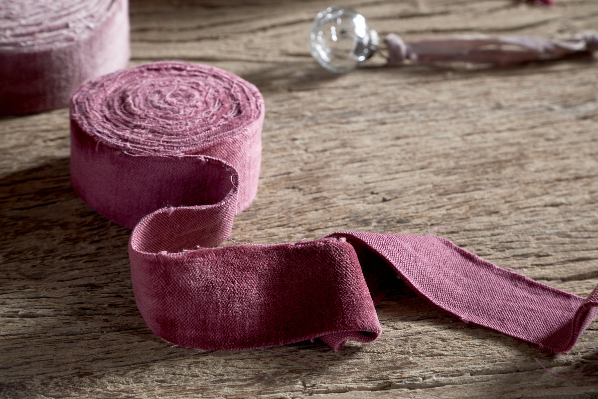 Jirani Velvet Ribbon - Merlot - Set of 3