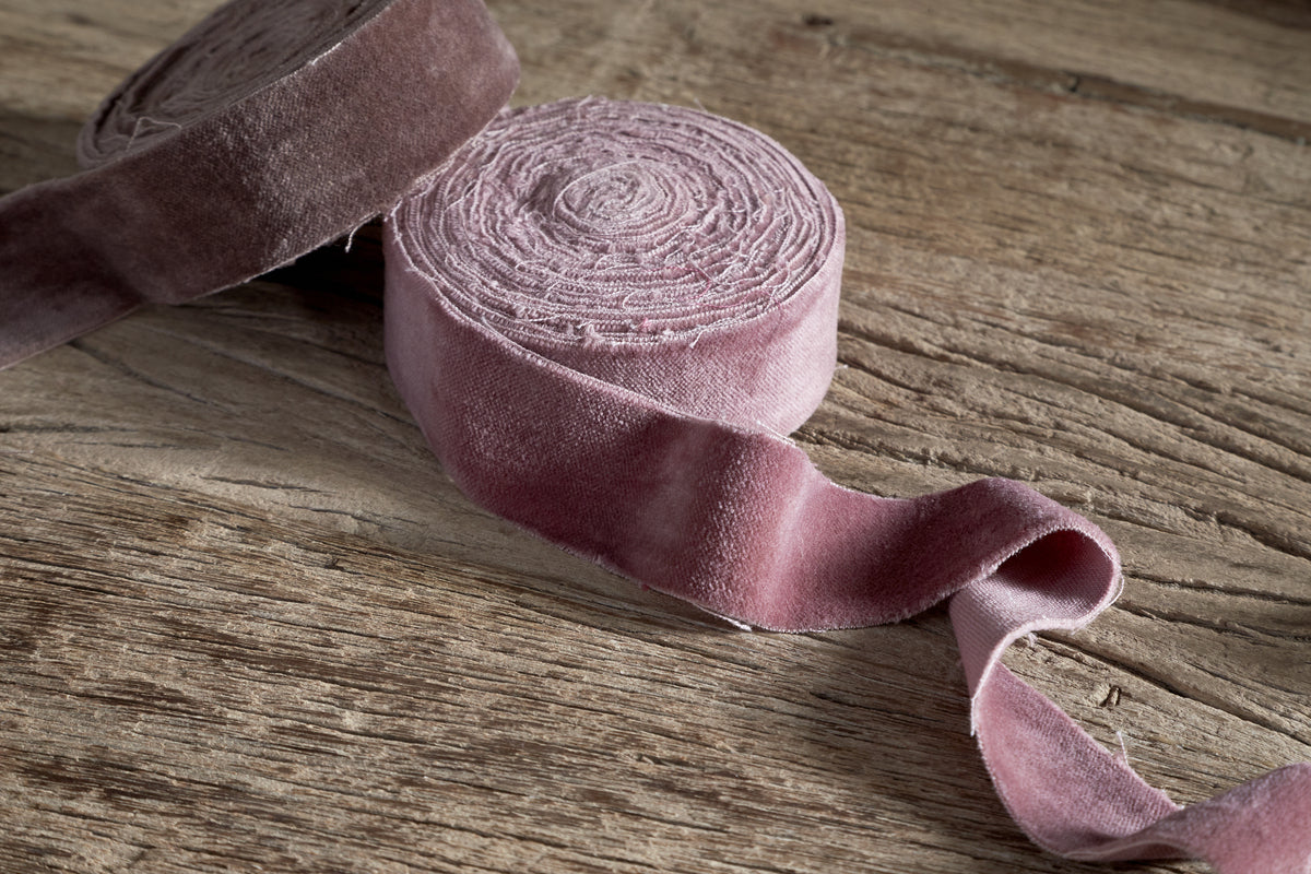 Jirani Velvet Ribbon - Merlot - Set of 3